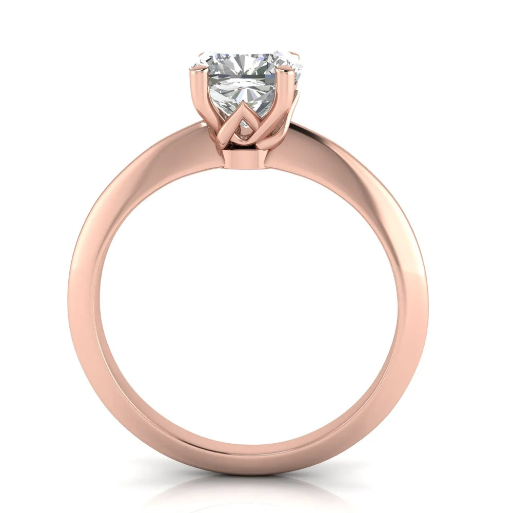Romantic Solitaire Ring with Elegant Prong Setting