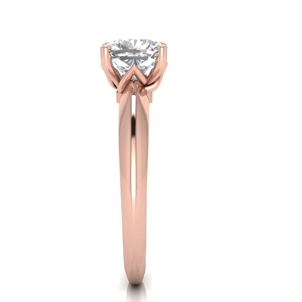 Romantic Solitaire Ring with Elegant Prong Setting