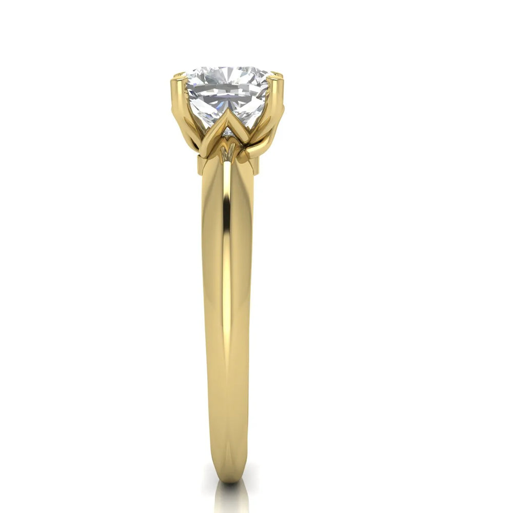 Romantic Solitaire Ring with Elegant Prong Setting