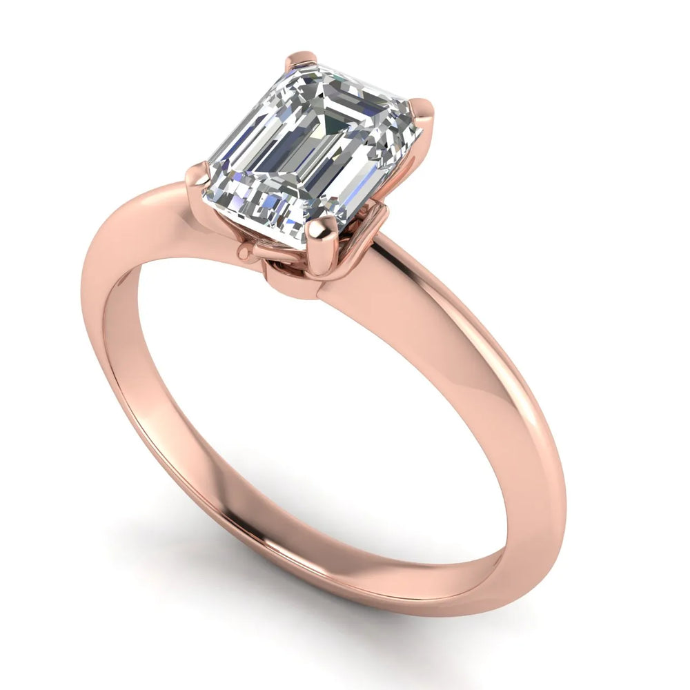 Romantic Solitaire Ring with Elegant Prong Setting