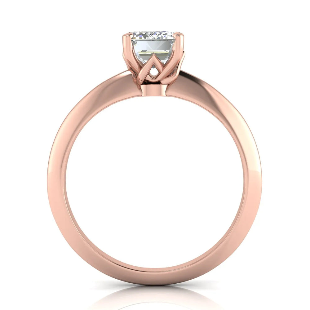 Romantic Solitaire Ring with Elegant Prong Setting