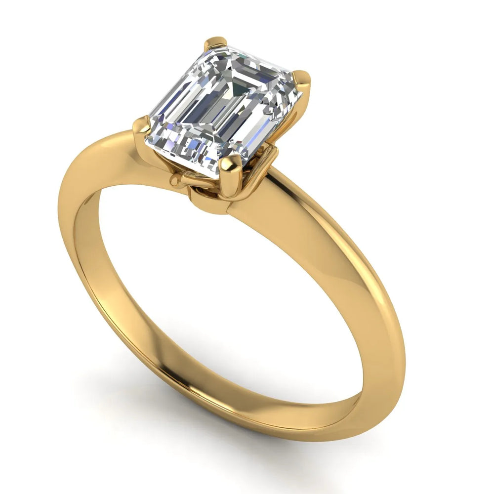 Romantic Solitaire Ring with Elegant Prong Setting
