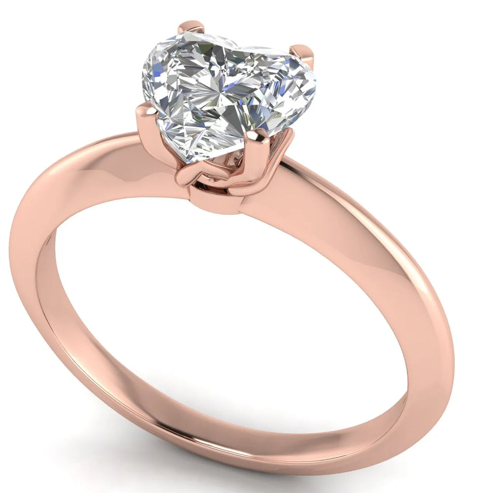 Romantic Solitaire Ring with Elegant Prong Setting