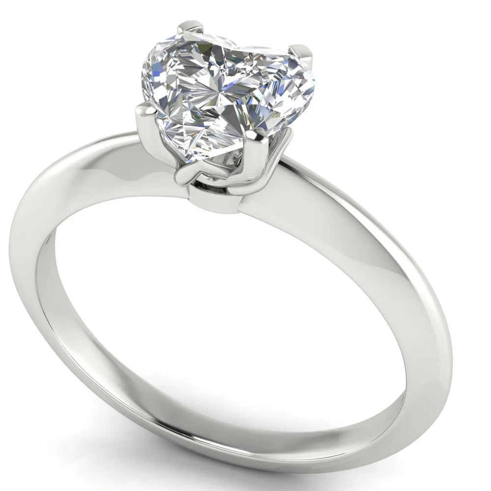 Romantic Solitaire Ring with Elegant Prong Setting