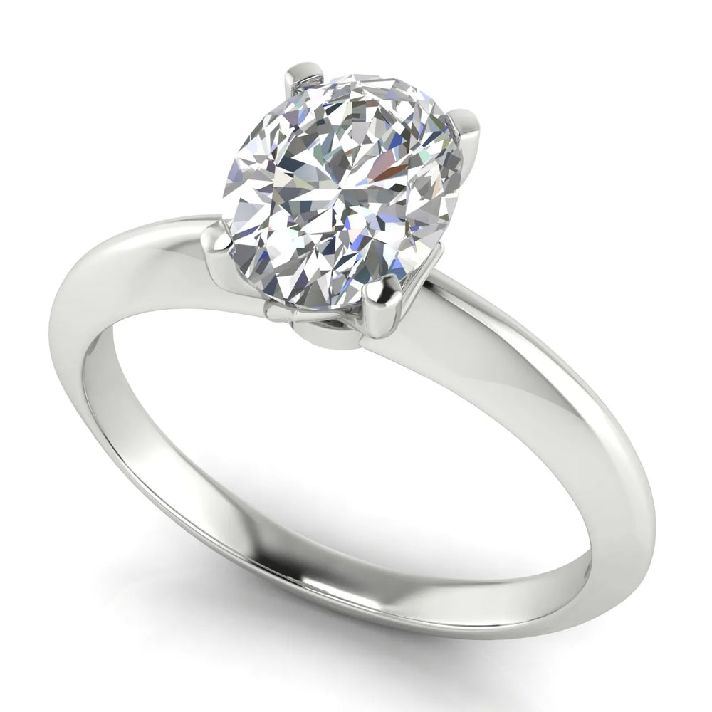 Romantic Solitaire Ring with Elegant Prong Setting