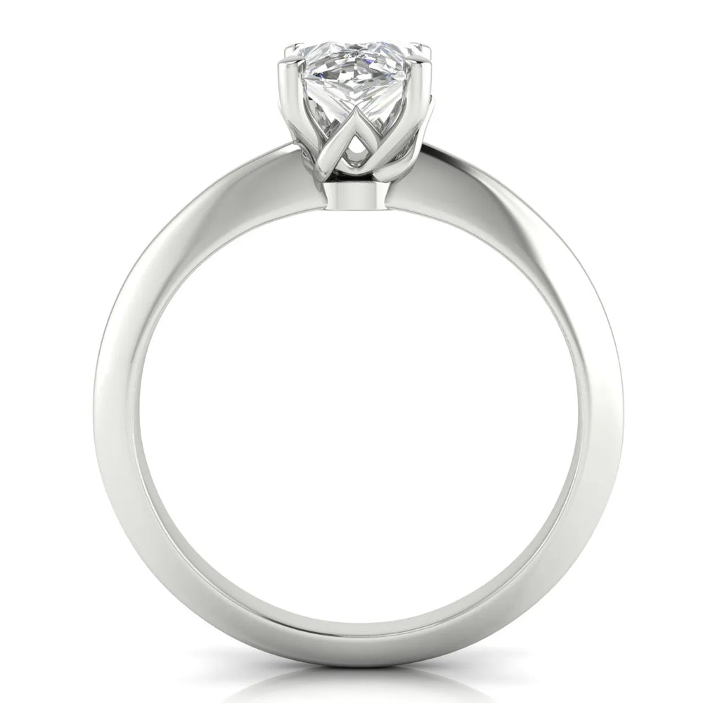 Romantic Solitaire Ring with Elegant Prong Setting