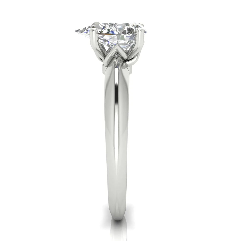 Romantic Solitaire Ring with Elegant Prong Setting