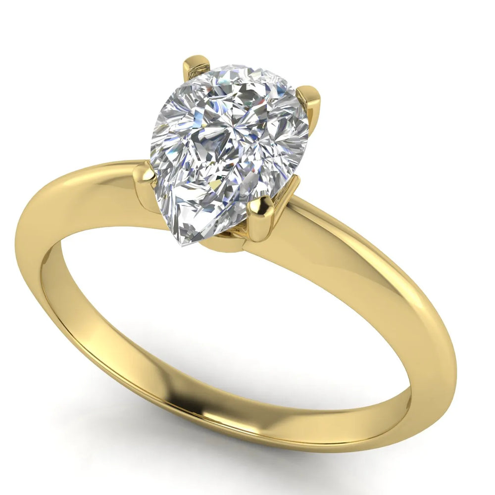 Romantic Solitaire Ring with Elegant Prong Setting