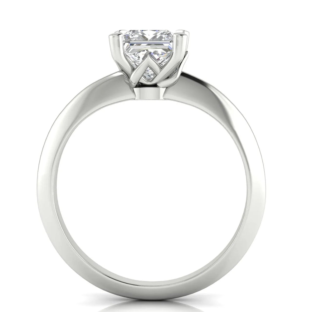 Romantic Solitaire Ring with Elegant Prong Setting