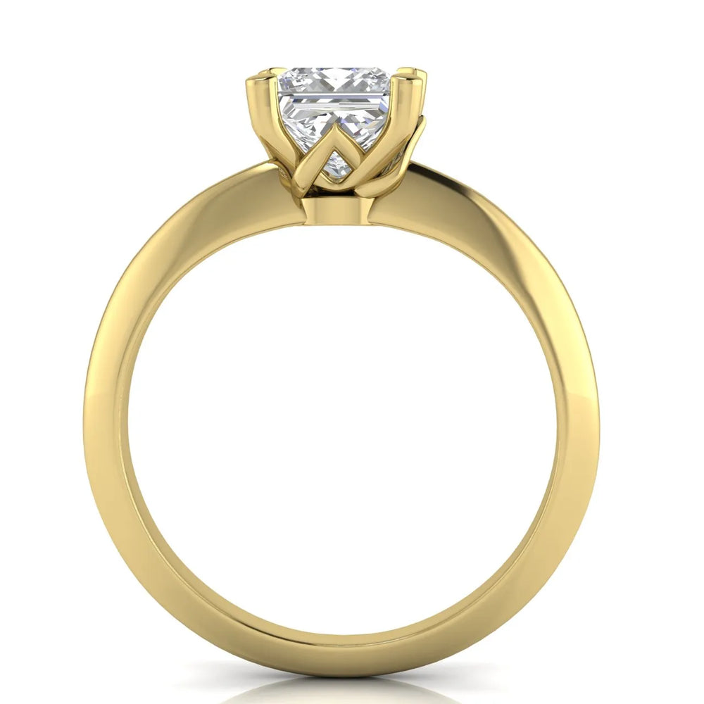 Romantic Solitaire Ring with Elegant Prong Setting