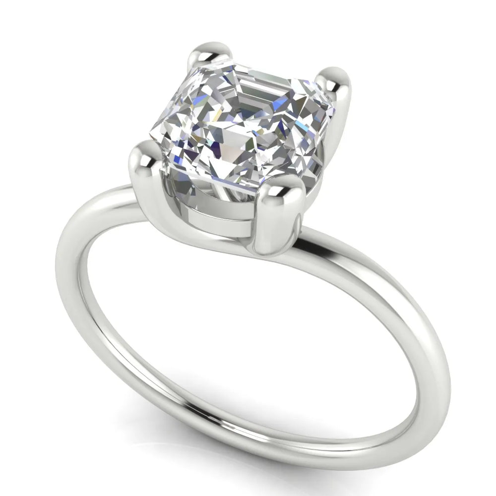 Romantic Solitaire Ring with Classic Setting