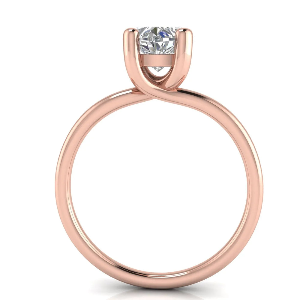 Romantic Solitaire Ring with Classic Setting