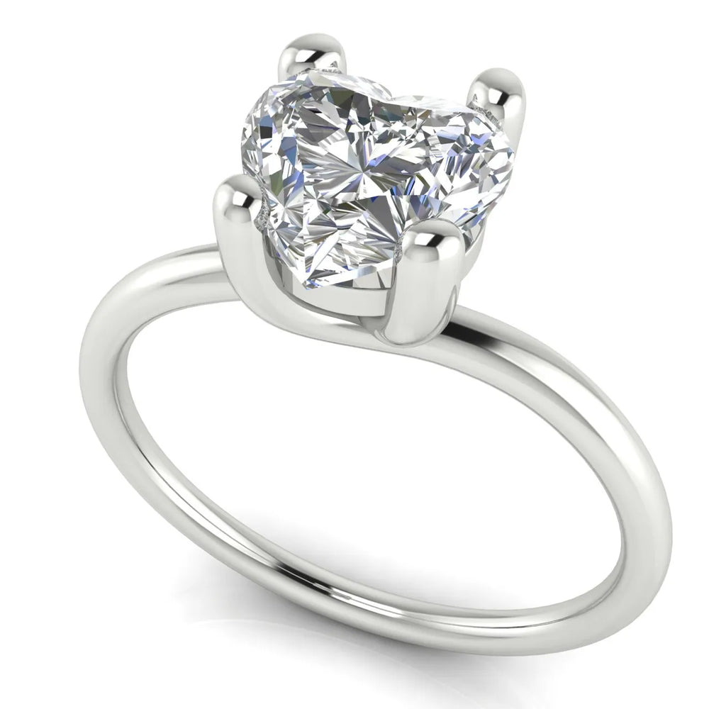 Romantic Solitaire Ring with Classic Setting
