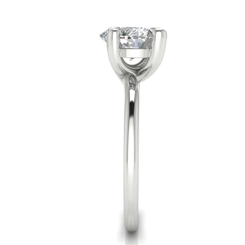 Romantic Solitaire Ring with Classic Setting