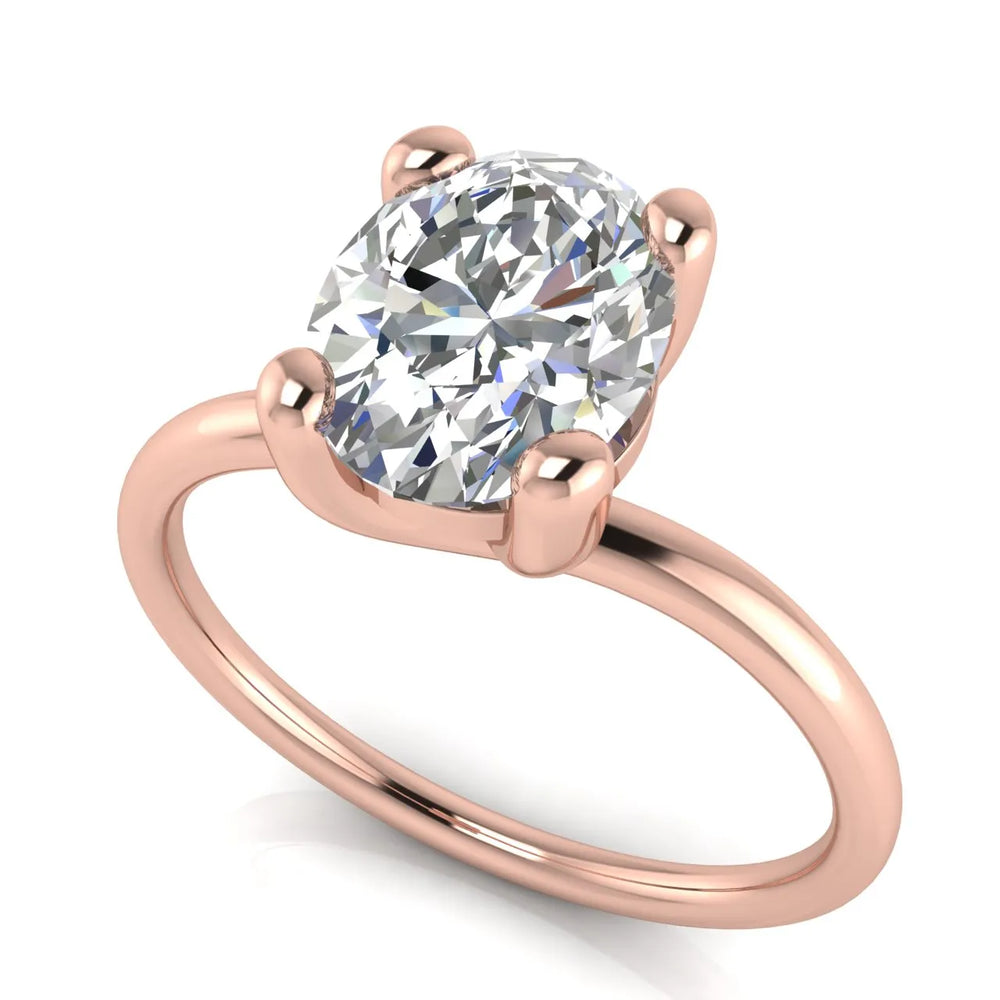 Romantic Solitaire Ring with Classic Setting