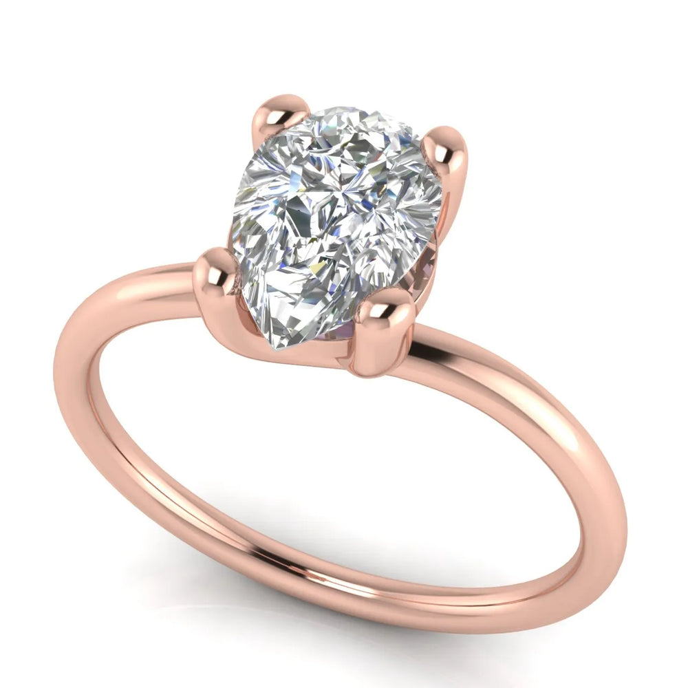 Romantic Solitaire Ring with Classic Setting