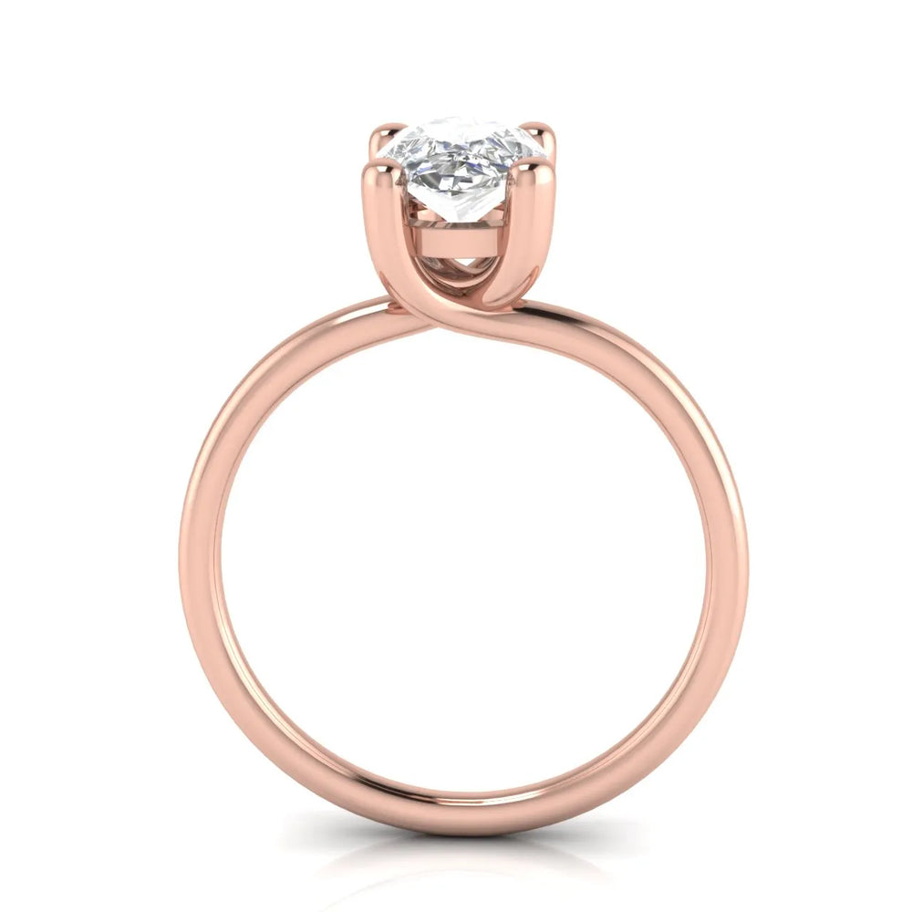 Romantic Solitaire Ring with Classic Setting