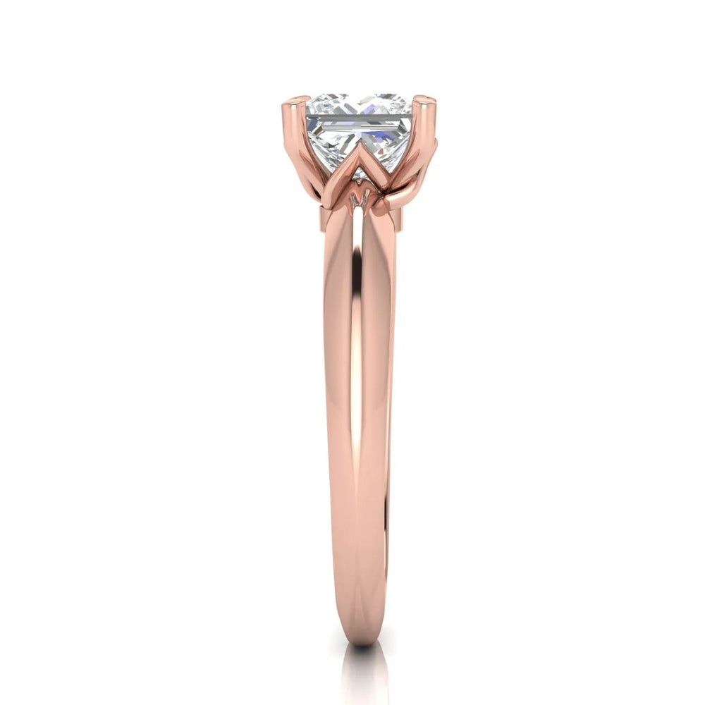 Romantic Solitaire Ring with Elegant Prong Setting