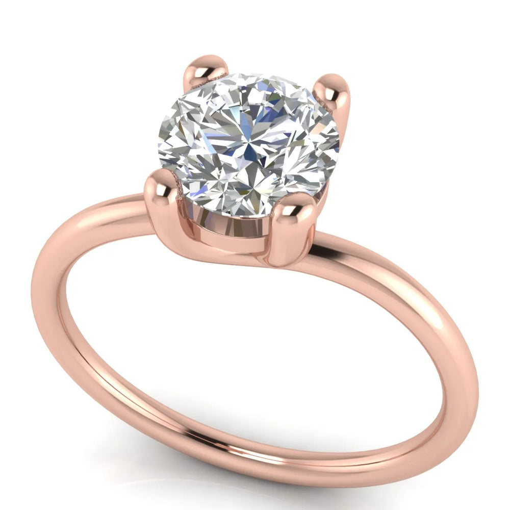 Romantic Solitaire Ring with Classic Setting