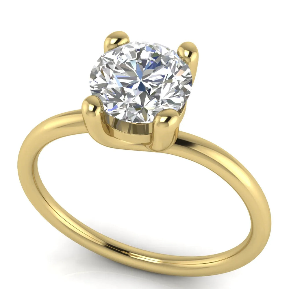 Romantic Solitaire Ring with Classic Setting