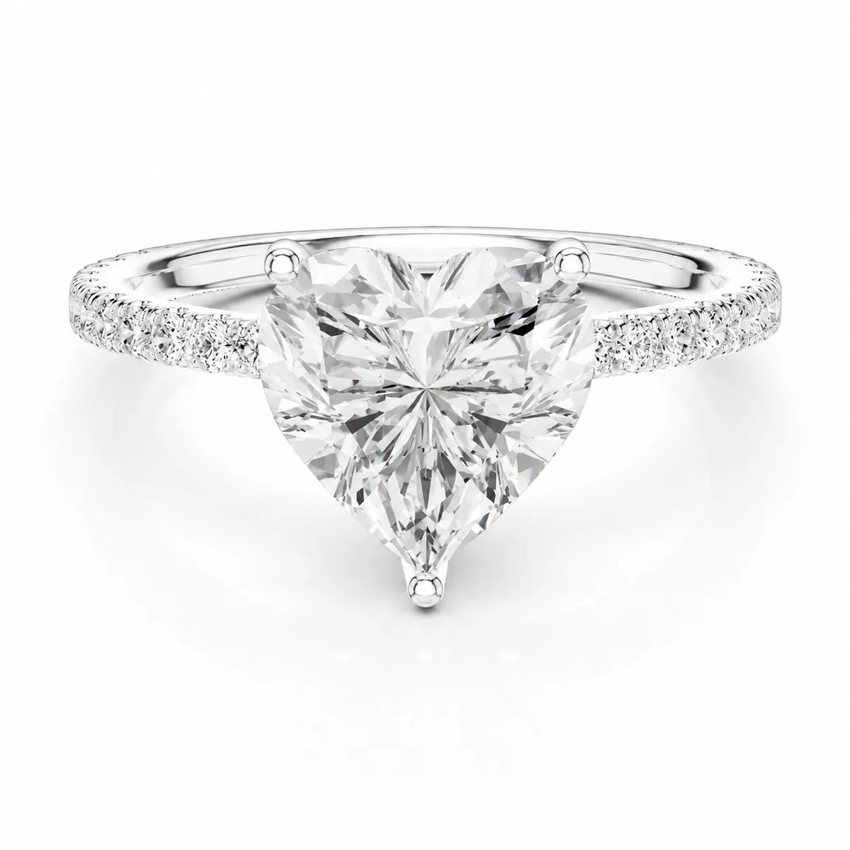 The Imperial Reflection & Side Diamond Engagement Ring