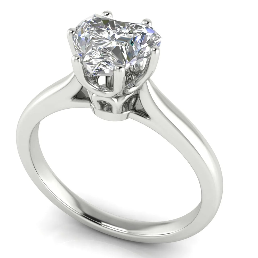 Romantic Solitaire Ring with Timeless Design