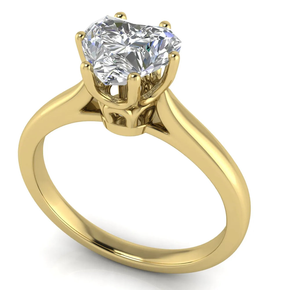 Romantic Solitaire Ring with Timeless Design