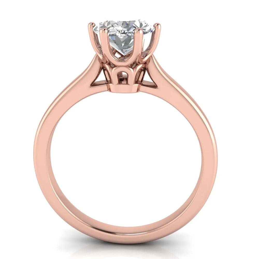 Romantic Solitaire Ring with Timeless Design