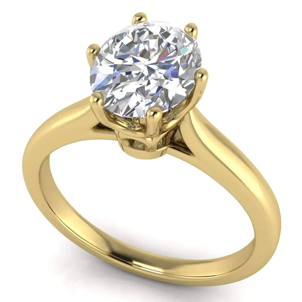 Romantic Solitaire Ring with Timeless Design