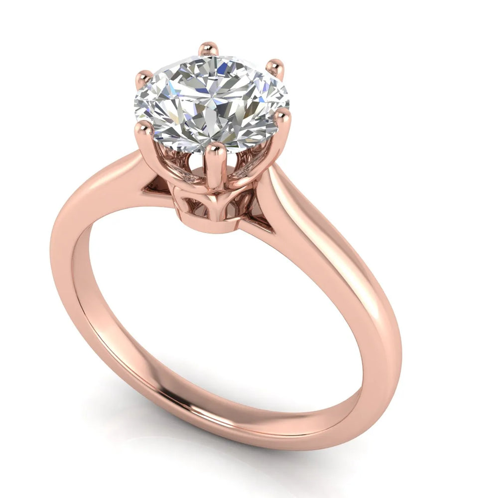 Romantic Solitaire Ring with Timeless Design