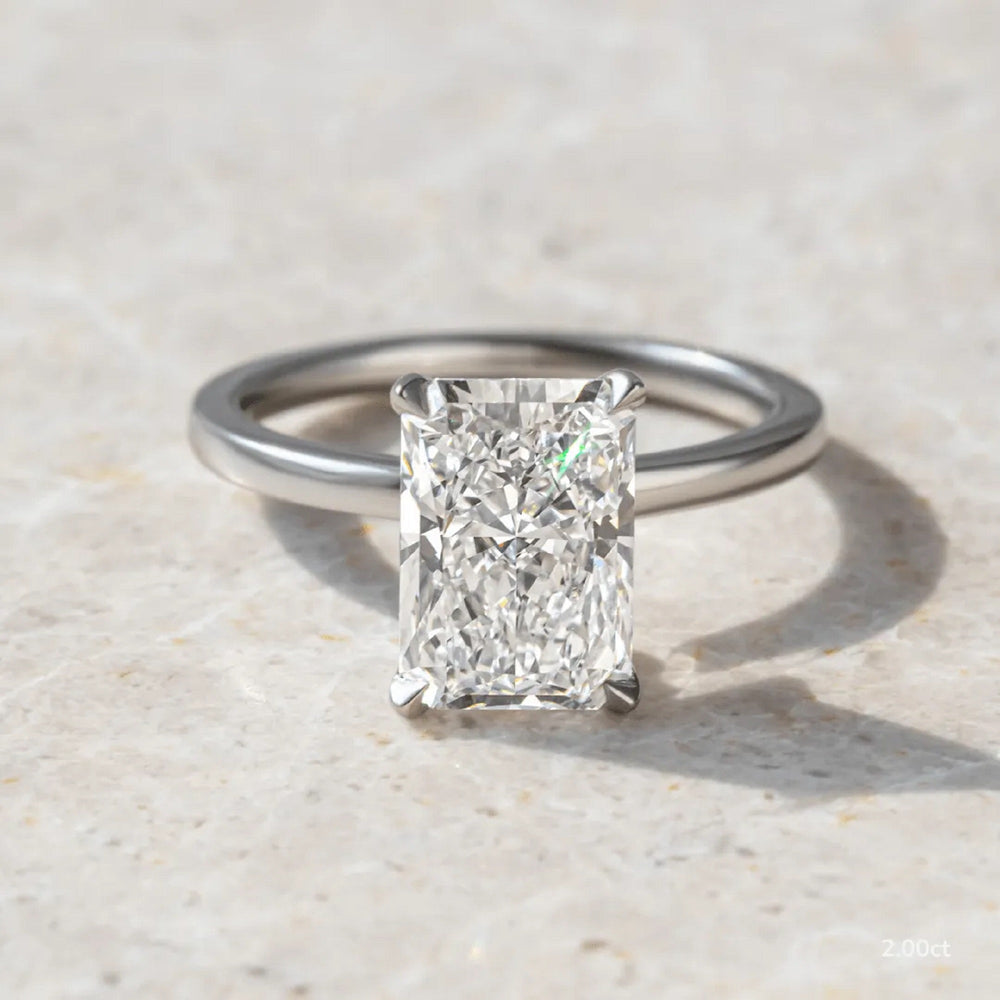 Radiant Cut Labgrown Engagement Ring