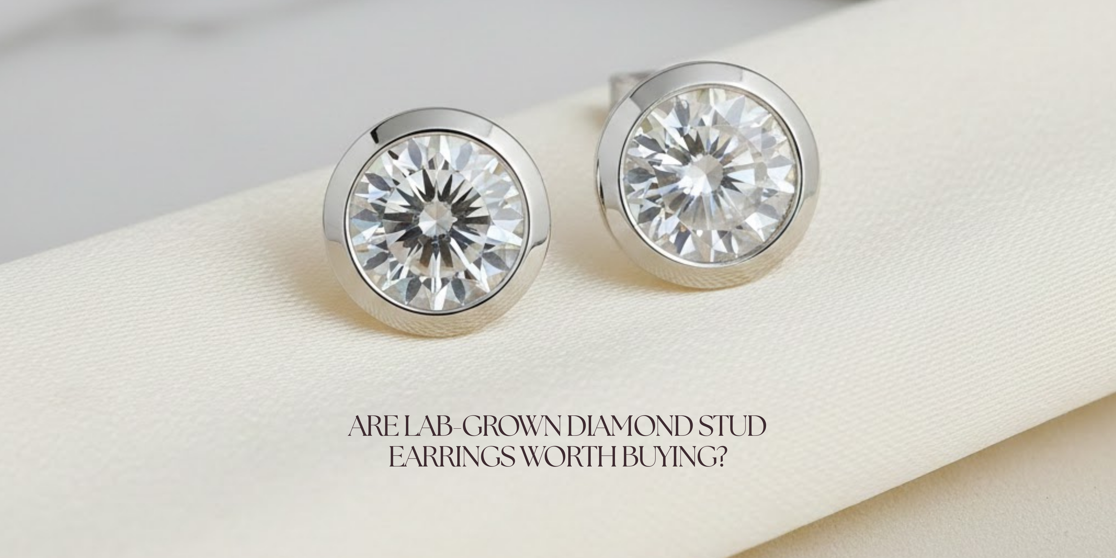  Lab-Grown Diamond Stud Earrings