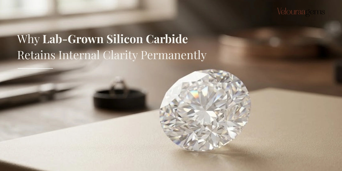 Lab-Grown Silicon Carbide Retains Internal Clarit