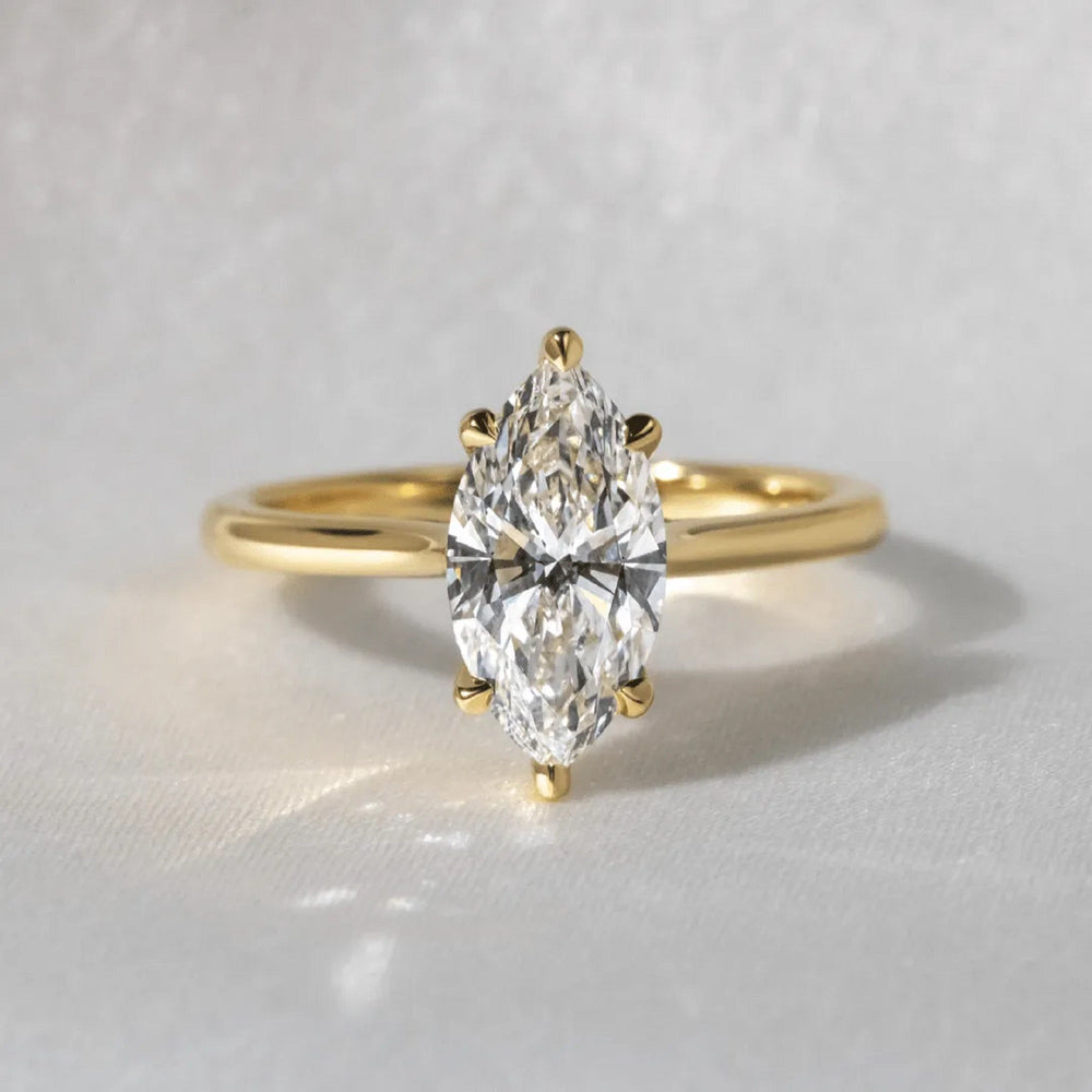 Marquise Cut Labgrown Engagement Ring