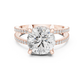 The Twin Halo Majesty Side Diamond Engagement Ring