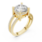 The Twin Halo Majesty Side Diamond Engagement Ring