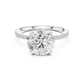 The Imperial Reflection & Side Diamond Engagement Ring