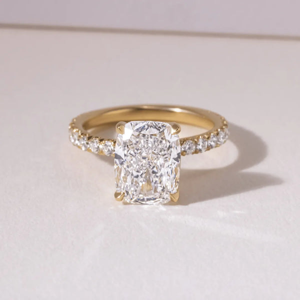 Cushion Cut Labgrown Engagement Ring