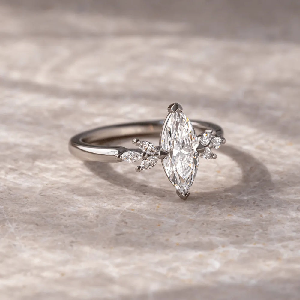 Marquise Cut Labgrown Engagement Ring