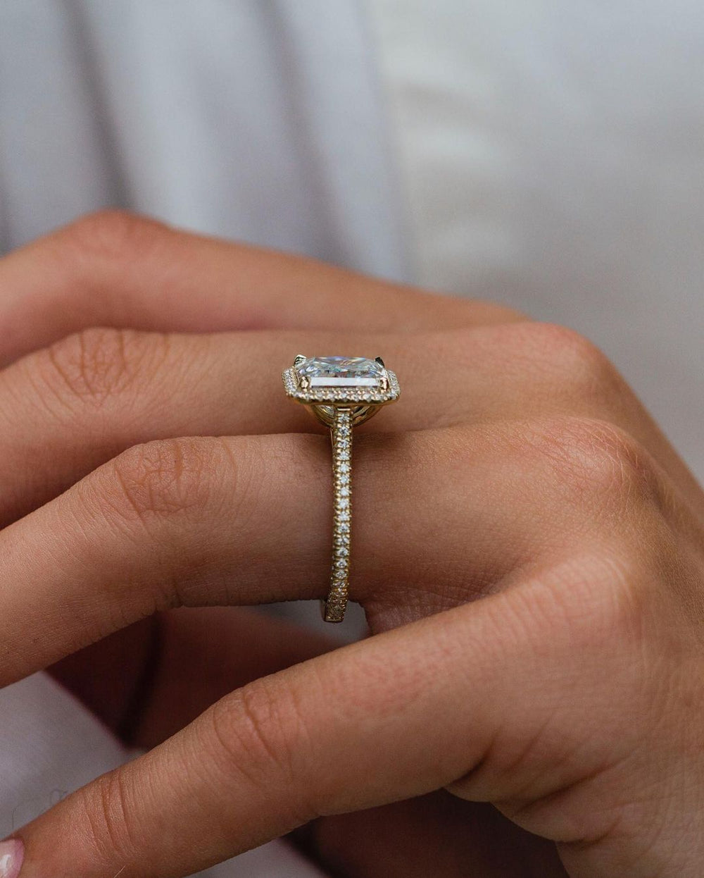 Radiant Cut Labgrown Ring