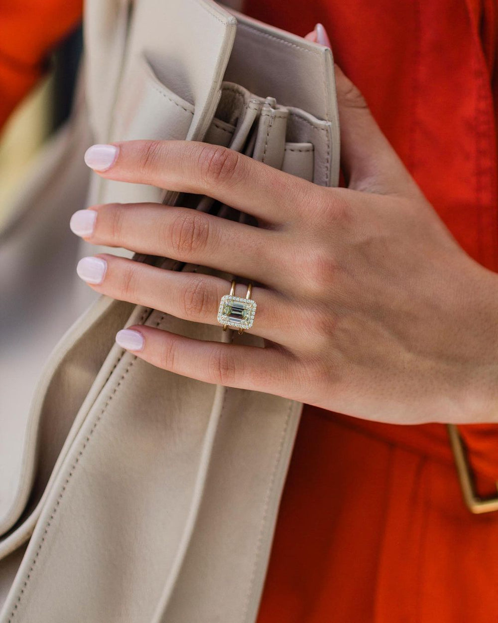 Emerald Cut Labgrown Engagement Ring