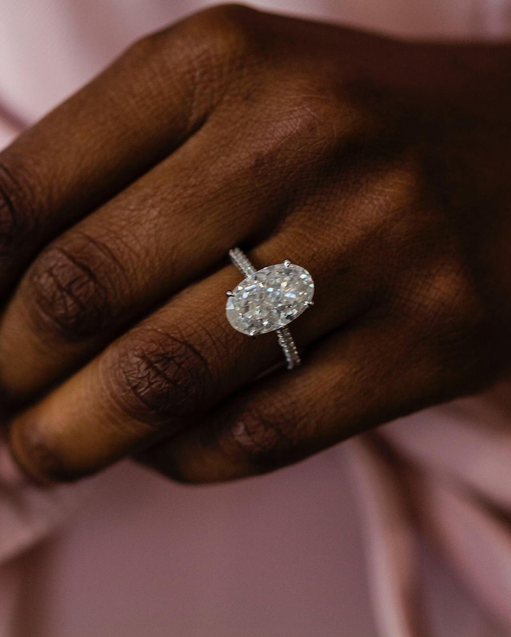 Oval Cut Labgrown Engagement Ring