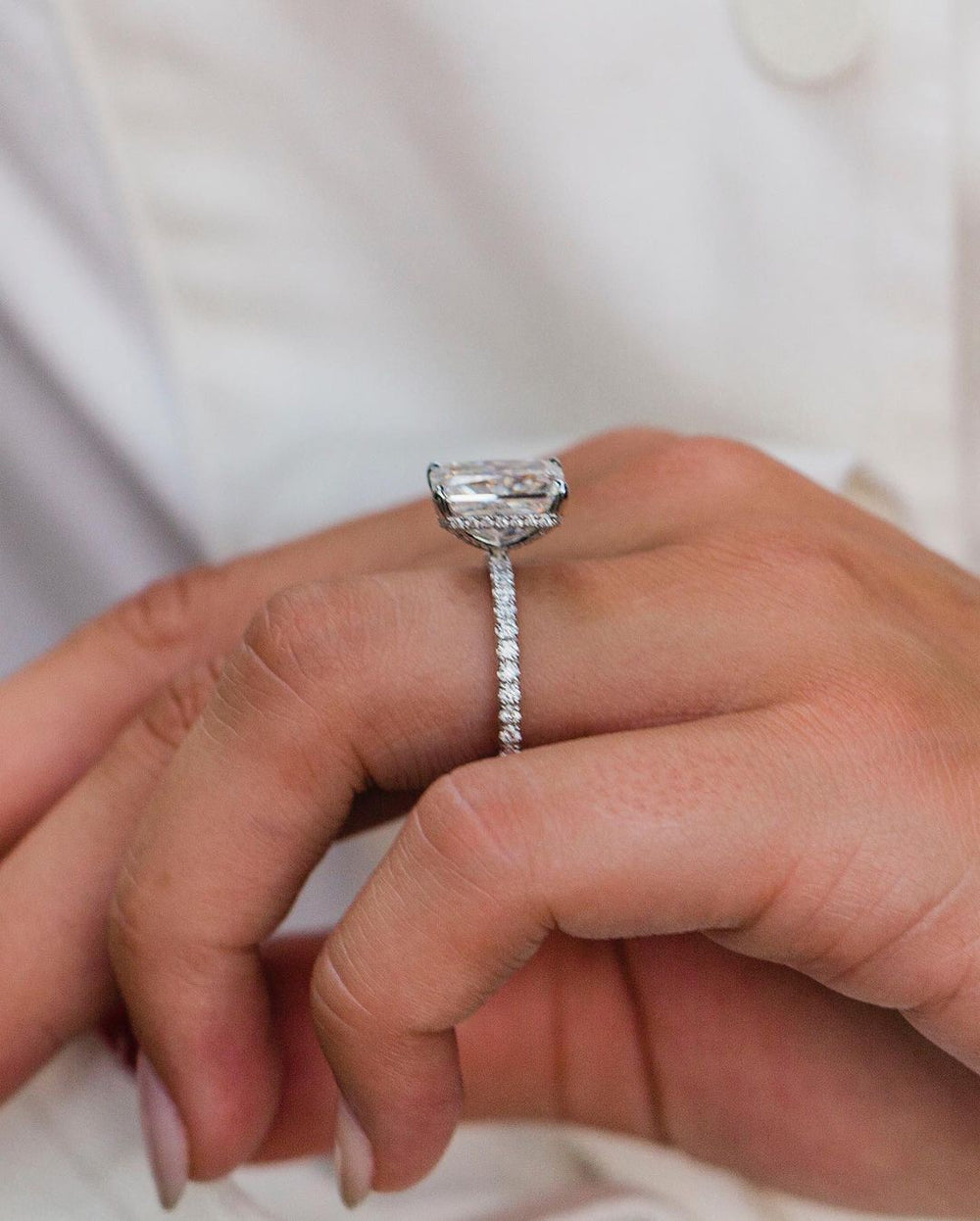 Radiant Cut Labgrown Engagement Ring