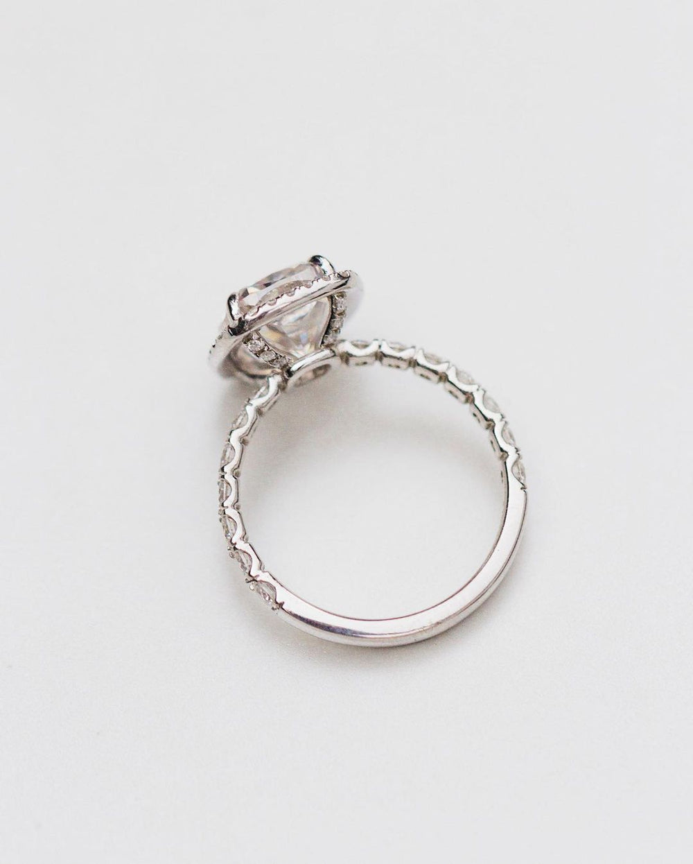 Cushion Cut Labgrown Engagement Ring