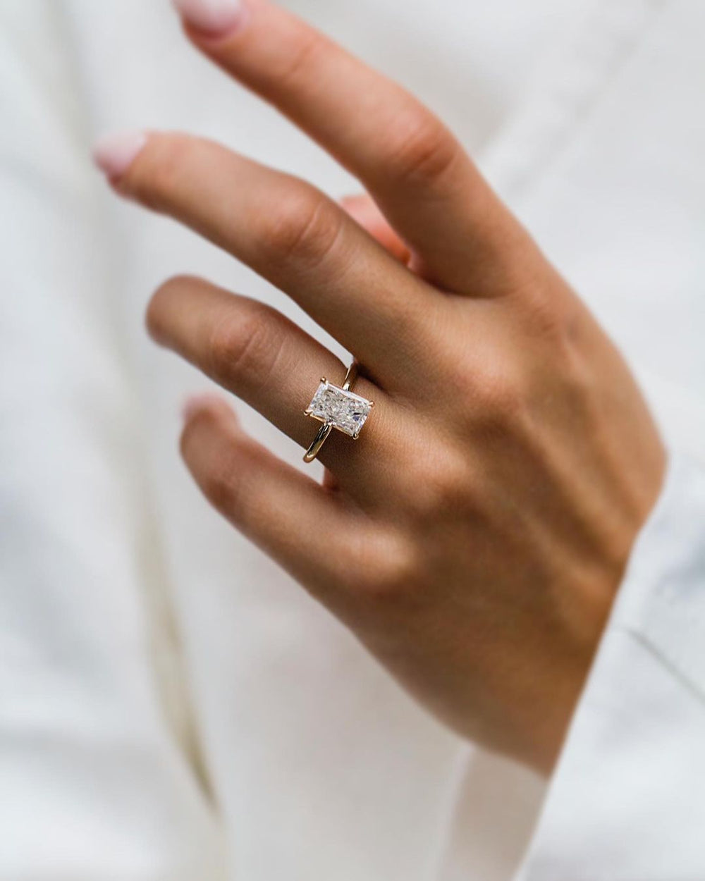 Radiant Cut Labgrown Engagement Ring