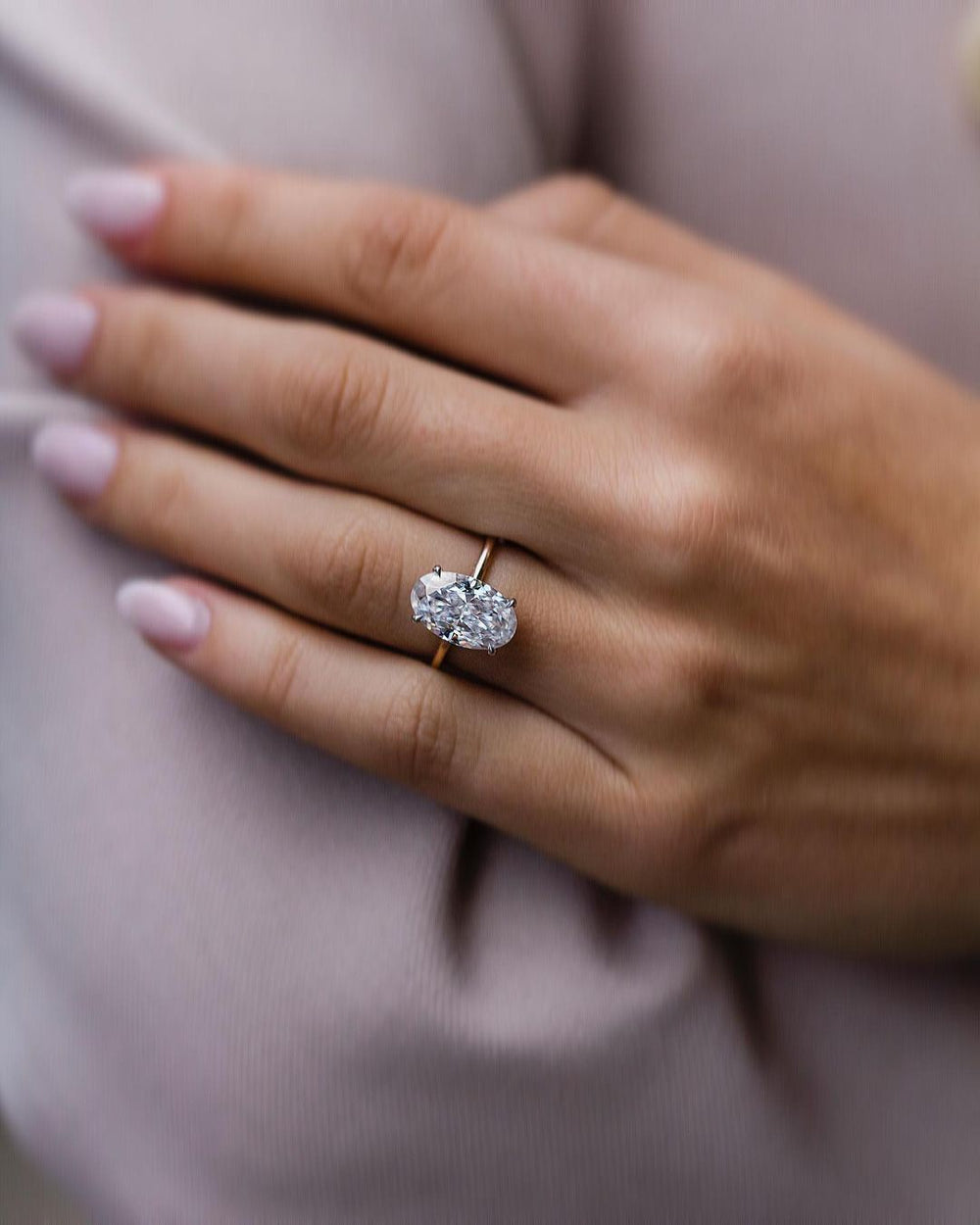 Oval Cut Labgrown Ring