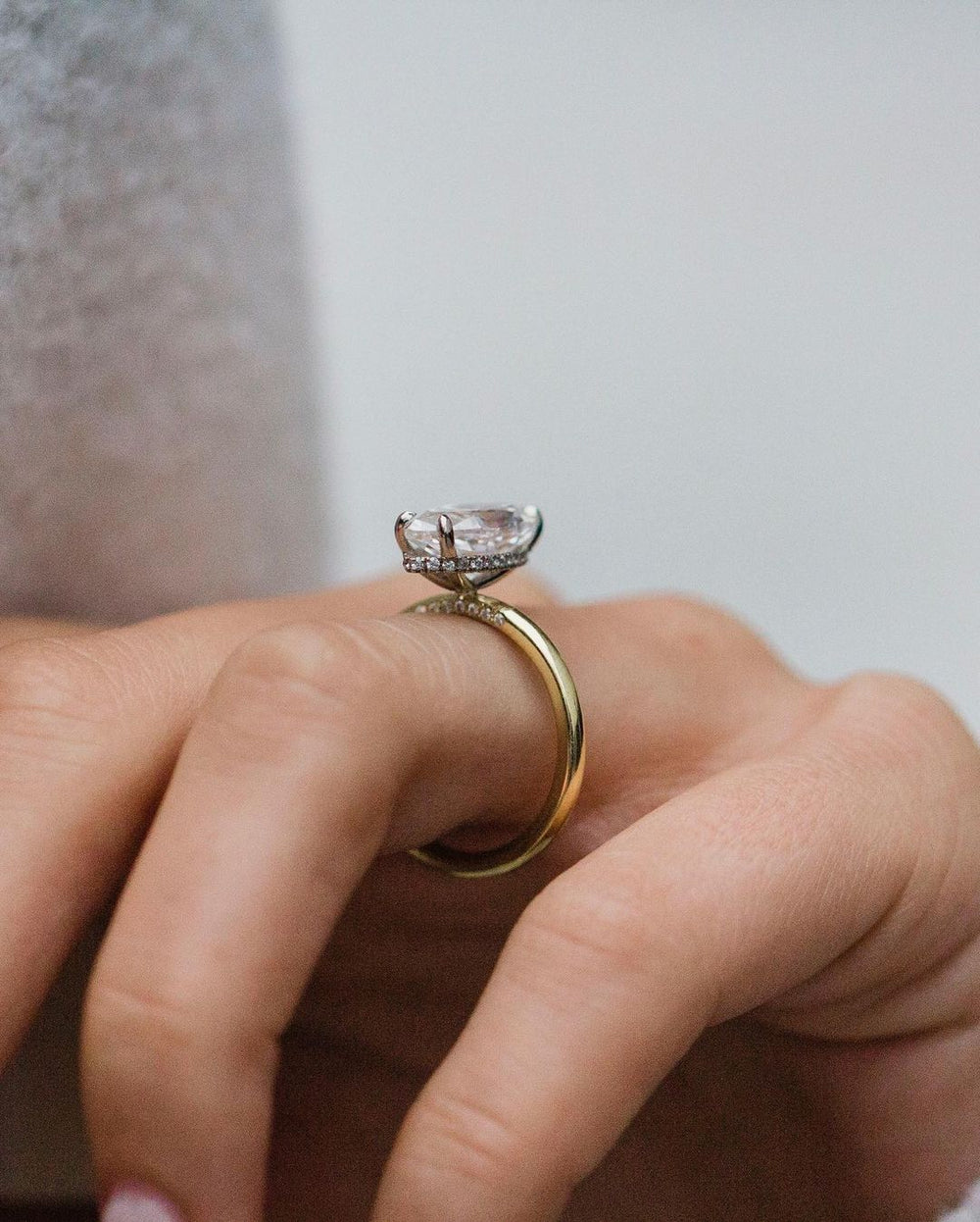 Marquise Cut Labgrown Engagement Ring