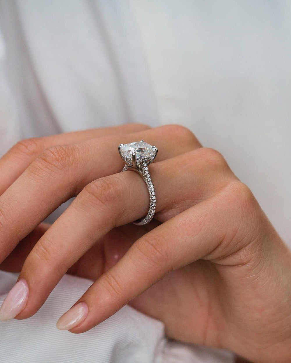 Cushion Cut Labgrown Ring