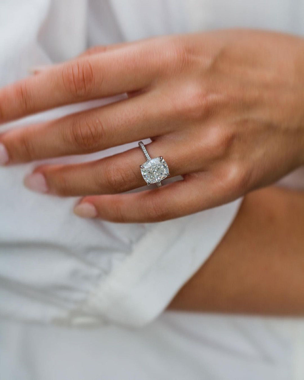 Cushion Cut Labgrown Ring