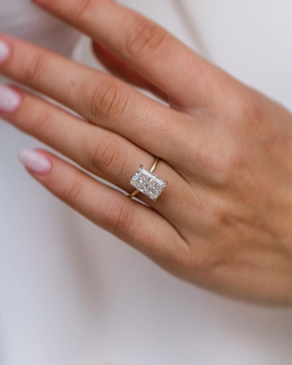Radiant Cut Labgrown Engagement Ring